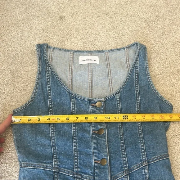 N/Nicholas Light Wash Denim dress - Picture 10 of 13